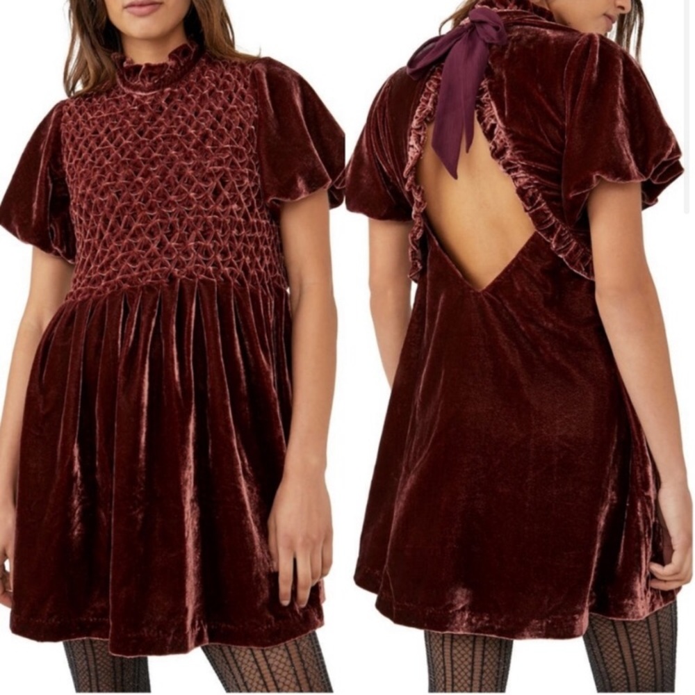 Free People gum drop mini dress